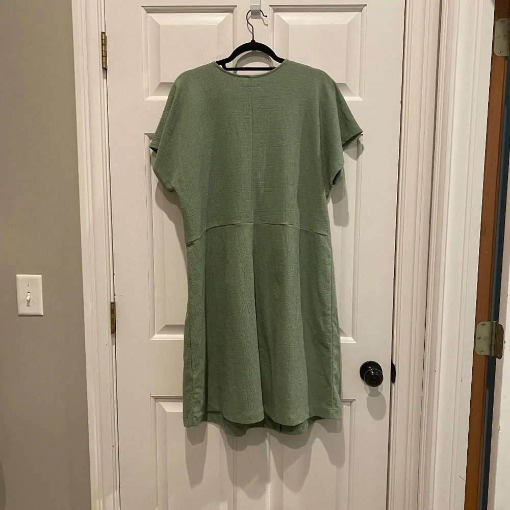 New! Madewell V-neck Wrap Dress, light green nwt 16314 - Picture 5 of 11
